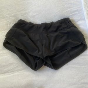Black Lululemon shorts size 4